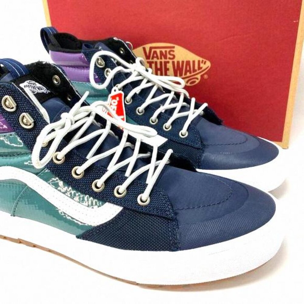 💖MEGA SALE💖VANS Sk8-Hi MTE 2.0 Womens Blue VN0A4P3I2US Leather Payent Winter - Picture 7 of 8